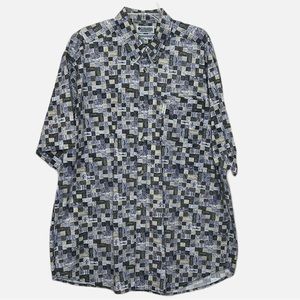 Columbia button Down Shirt Fish Print